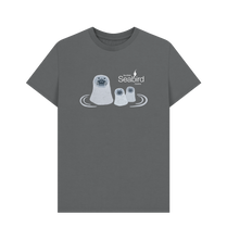 Load image into Gallery viewer, Slate Grey Printed T-shirt Front
