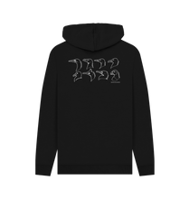 Load image into Gallery viewer, Black Printed Hoody Back
