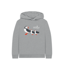 Load image into Gallery viewer, Athletic Grey Scottish Seabird Centre - Kids Puffin Hoodie
