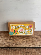 Load image into Gallery viewer, Cross Stitch Mini Kit - You Are Blooming Lovely!
