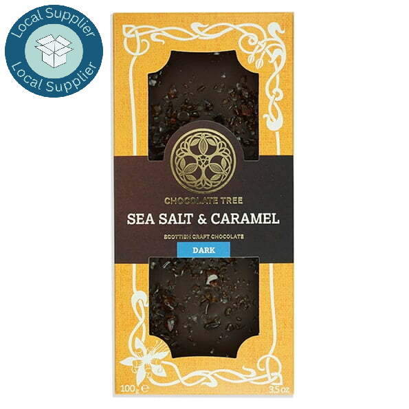Sea Salt & Caramel Dark Chocolate Bar 100g