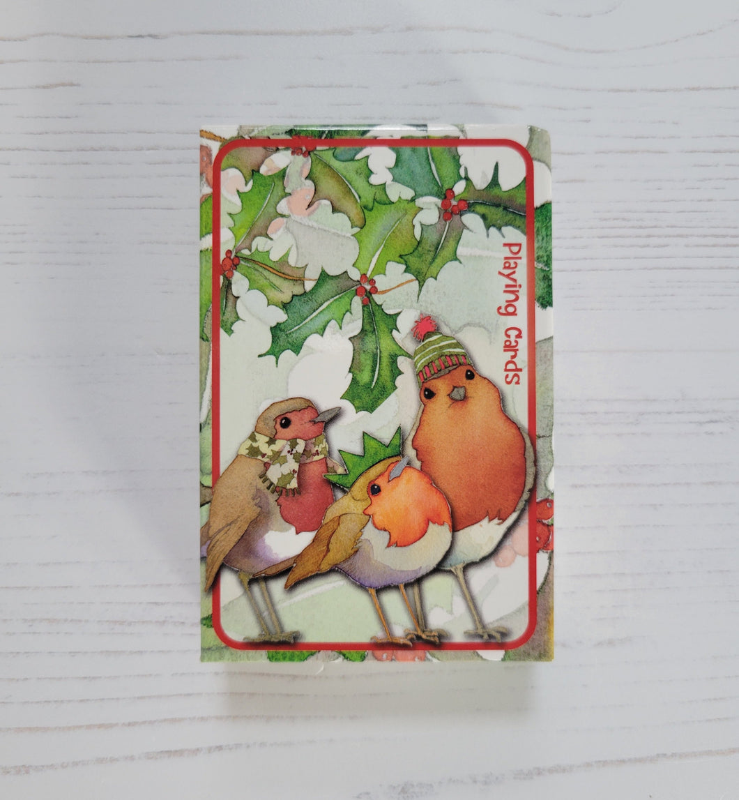 Christmas Robins Playing Cards