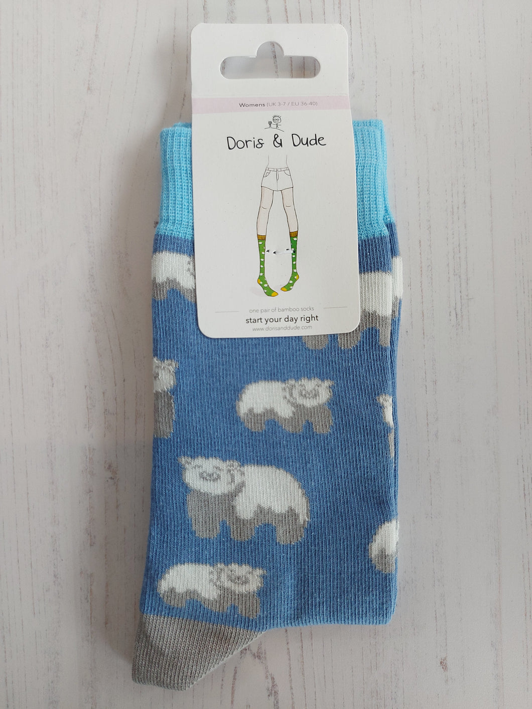 Blue Polar Bear Socks (size 3-7)