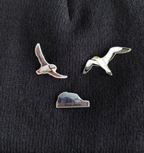 Load image into Gallery viewer, Gannet Enamel Pin Badge
