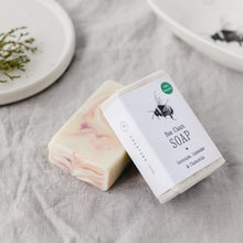 Load image into Gallery viewer, Bee Clean - Geranium, Lavender &amp; Chamomile Soap 95g
