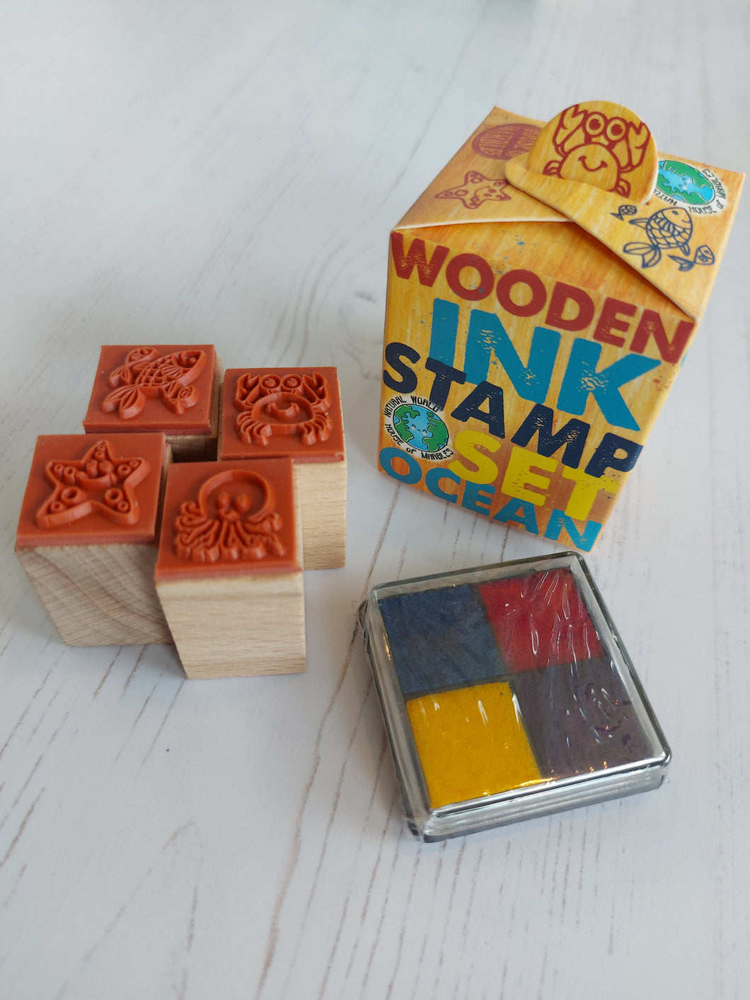 Wooden Ocean Stamp Set