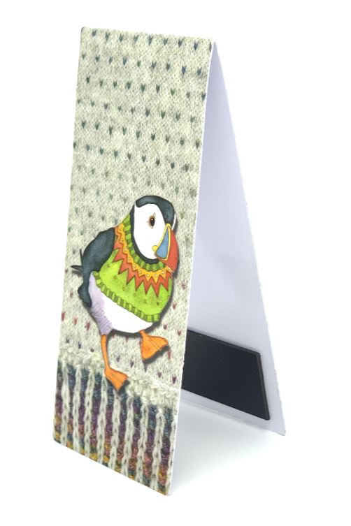 Woolly Puffin magnetic bookmark